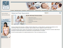 Tablet Screenshot of maternal-fetalspecialists.com